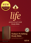NIV Life Application Study Bible, Third Edition (Leatherlike, Brown/Mahogany, Indexed, Red Letter) By Tyndale (Created by) Cover Image