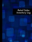 Retail Sales Inventory Log: Blue Abstract Retail Sales Inventory Management Log Book - 120 Pages - Business Supplies and Stock Control Workbook Cover Image