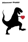 Dinosaur Happy: Valentine's Day Red By Brain Cover Image