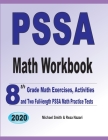 PSSA Math Workbook: 8th Grade Math Exercises, Activities, and Two Full-Length PSSA Math Practice Tests Cover Image