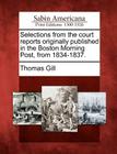 Selections from the Court Reports Originally Published in the Boston Morning Post, from 1834-1837. Cover Image
