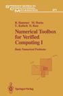 Numerical Toolbox for Verified Computing I: Basic Numerical Problems Theory, Algorithms, and Pascal-Xsc Programs Cover Image
