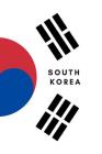 South Korea: Country Flag A5 Notebook to write in with 120 pages By Travel Journal Publishers Cover Image