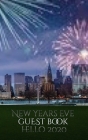 New Years Eve skyline blank guestbook hello 2020 NYC creative journal Cover Image
