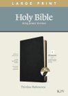 KJV Large Print Thinline Reference Bible, Filament Enabled Edition (Red Letter, Genuine Leather, Black, Indexed) Cover Image
