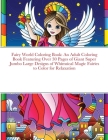 Fairy World Coloring Book: An Adult Coloring Book Featuring Over 30 Pages of Giant Super Jumbo Large Designs of Whimsical Magic Fairies to Color Cover Image
