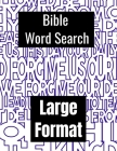 Bible Word Search Large Format: +150 Puzzles - Religious Gift Cover Image