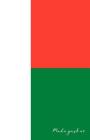 Madagaskar: Flagge, Notizbuch, Urlaubstagebuch, Reisetagebuch Zum Selberschreiben Cover Image