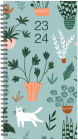 Houseplants 2023-24 Academic 3.5 X 6.5 Small Spiral Softcover Planner Cover Image