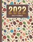 2022 Daily Planner: One Page Per Day Diary / Wine Tasting Glasses - Art Pattern on Beige / Dated Large 365 Day Journal / Date Book With No By Bnd Three Six Five Publishing Cover Image