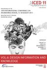 Proceedings of Iced11, Vol. 6: Design Information and Knowledge Cover Image