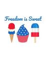 Freedom Is Sweet: A Fun Composition Notebook for Patriotic Boys and Girls By Pansy D. Price Cover Image