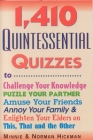 1,410 Quintessential Quizzes By Minnie Hickman, Norman Hickman Cover Image