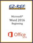 Microsoft Word 2016: Beginning: Student Manual (Black & White) By Ez-Ref Courseware Cover Image