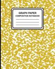 Graph Paper Composition Notebook: Marble (Yellow), 7.5