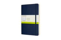 Moleskine Expanded Notebook, Large, Plain, Sapphire Blue, Soft Cover (5 x 8.25) By Moleskine Cover Image