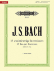 Two-Part Inventions Bwv 772-786 for Piano: Based on the Autograph Manuscript of 1723, Urtext (Edition Peters) By Johann Sebastian Bach (Composer), Ulrich Bartels (Composer) Cover Image