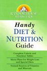 Random House Webster's Handy Diet & Nutrition Guide By Random House Reference Cover Image