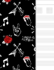 Guitar Tab Notebook: 6 String Chord and Tablature Staff Music Paper, Rock n Roll Cover By Amadeus Publications Cover Image