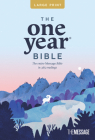 The One Year Bible Msg, Large Print Thinline Edition (Softcover) Cover Image