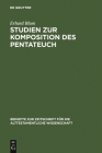 Studien Zur Komposition Des Pentateuch By Erhard Blum Cover Image
