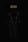 2020: Agenda semainier 2020 - Calendrier des semaines 2020 - Design noir éléphant By Gabi Siebenhuhner Cover Image