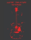 Guitar Tablature Notebook: Abstract Acoustic Guitar Themed 6 String Guitar Chord and Tablature Staff Music Paper for Guitar Players, Musicians, T By Theory Press Cover Image