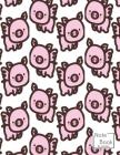 Notebook: Little Pigs Flying Notebook and Dot Graph Line Sketch pages, Extra large (8.5 x 11) inches, 110 pages, White paper, Sk By Lena John Cover Image