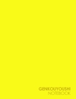 Genkouyoushi Notebook: For Beginners - Japanese Writing Workbook, Hiragana Practice Book - Plain Yellow Cover By Moito Publishing Cover Image