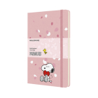 Moleskine Limited Edition Notebook Peanuts Sakura, Large, Ruled, Pink (5 x 8.25) Cover Image