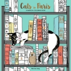 Cats in Paris: A Magical Coloring Book Cover Image