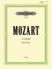 12 Duos for 2 Horns K487 (496a) (Transcribed for 2 Violins): Part(s) (Edition Peters) By Wolfgang Amadeus Mozart (Composer), Irmgard Engels (Composer) Cover Image