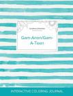Adult Coloring Journal: Gam-Anon/Gam-A-Teen (Nature Illustrations, Turquoise Stripes) By Courtney Wegner Cover Image