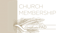 New Church Member Certificate (Pad of /25) Cover Image