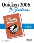 Quicken 2006 for Starters: The Missing Manual: The Missing Manual By Bonnie Biafore Cover Image