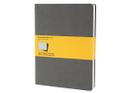 Moleskine Cahier Journal (Set of 3), Extra Large, Squared, Pebble Grey, Soft Cover (7.5 x 10) (Cahier Journals) Cover Image