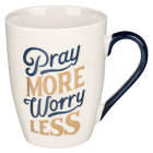 Mug Ceramic Pray More Worry Less  Cover Image