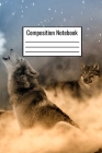 Composition Notebook: Wolf Howling Nature Notebook For Kids Teens Adults Men Women Couples To Write Down Daily Notes By Danny M. Sanchez Cover Image