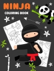 Ninja Coloring Book: Simple book with 18 numbered pages to colour - Creative gift for every kid - boys and girls - everyone who likes to dr By Lucyniusz Red Cover Image