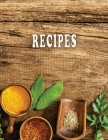 Low Vision Recipe Book Large Print With Bold Lines: Personal Cookbook With High Contrast Black Print on White Paper for Visually Impaired By Babbs Notes Cover Image