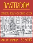 Amsterdam Grayscale: Adult Coloring Book Cover Image