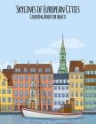 Skylines of European Cities Coloring Book for Adults Cover Image