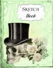 Sketch Book: Skull Sketchbook Scetchpad for Drawing or Doodling Notebook Pad for Creative Artists Green Floral Flower Cover Image