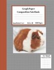 Graph Composition Notebook 4 Squares per inch 4x4 Quad Ruled 4 to 1 / 8.5 x 11 100 Sheets: Cute Funny Guinea Pig Gift Notepad / Grid Squared Paper Bac By Animal Journal Press Cover Image