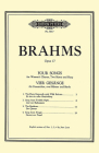 4 Songs for Women's Chorus Op. 17 (Edition Peters) By Johannes Brahms (Composer) Cover Image