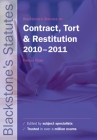 Blackstone's Statues on Contract, Tort and Restitution 2010-2011 (Blackstone's Statutes) Cover Image