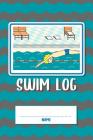 Swim Log: Swimming Logbook For Kids By Don Pakito Cover Image