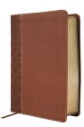 Nirv, Giant Print Compact Bible, Leathersoft, Brown, Comfort Print By Zondervan Cover Image