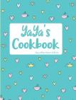Yaya's Cookbook Aqua Blue Hearts Edition Cover Image