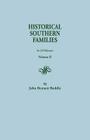 Historical Southern Families. in 23 Volumes. Volume II Cover Image